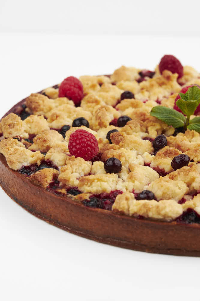 Waldbeeren-Streusel-Tarte